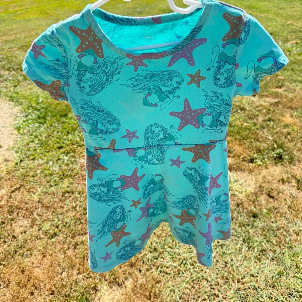 Disney The Little Mermaid Ariel Toddler Dress Multicolor Size 4T EUC